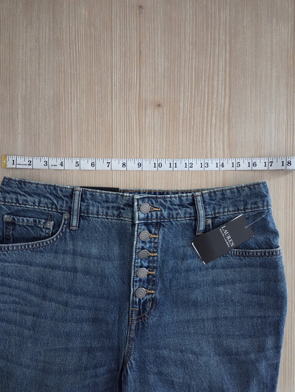 Lauren Ralph Lauren Dark Wash High Rise Flare Jeans Womens Size 10 - Picture 6 of 12